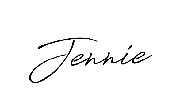 Create a beautiful signature design for name Jennie. With this signature (Antro_Vectra_Bolder) fonts, you can make a handwritten signature for free. Jennie signature style 7 images and pictures png