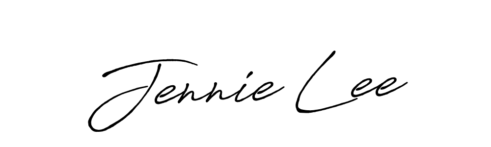 Design your own signature with our free online signature maker. With this signature software, you can create a handwritten (Antro_Vectra_Bolder) signature for name Jennie Lee. Jennie Lee signature style 7 images and pictures png