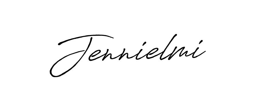 Make a beautiful signature design for name Jennielmi. With this signature (Antro_Vectra_Bolder) style, you can create a handwritten signature for free. Jennielmi signature style 7 images and pictures png