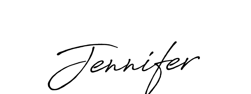 Make a beautiful signature design for name Jennifer. With this signature (Antro_Vectra_Bolder) style, you can create a handwritten signature for free. Jennifer signature style 7 images and pictures png