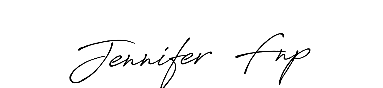 Once you've used our free online signature maker to create your best signature Antro_Vectra_Bolder style, it's time to enjoy all of the benefits that Jennifer  Fnp name signing documents. Jennifer  Fnp signature style 7 images and pictures png