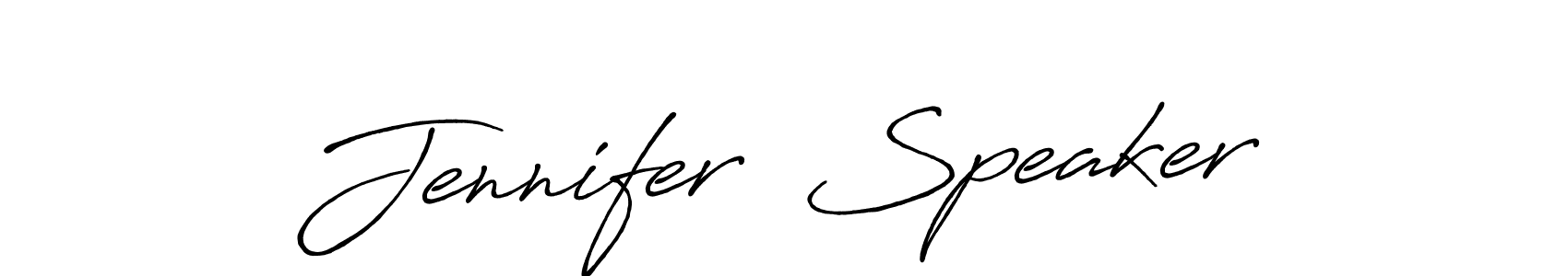 Design your own signature with our free online signature maker. With this signature software, you can create a handwritten (Antro_Vectra_Bolder) signature for name Jennifer  Speaker. Jennifer  Speaker signature style 7 images and pictures png