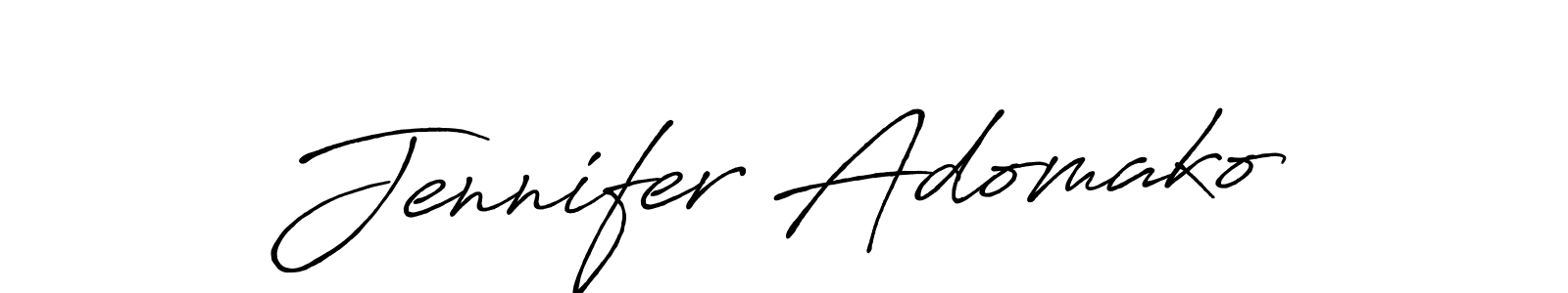 Make a beautiful signature design for name Jennifer Adomako. With this signature (Antro_Vectra_Bolder) style, you can create a handwritten signature for free. Jennifer Adomako signature style 7 images and pictures png