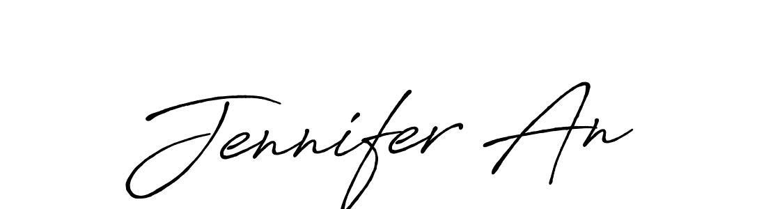 This is the best signature style for the Jennifer An name. Also you like these signature font (Antro_Vectra_Bolder). Mix name signature. Jennifer An signature style 7 images and pictures png