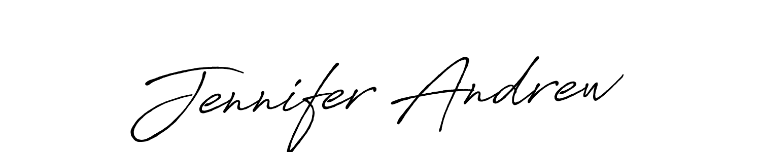 You should practise on your own different ways (Antro_Vectra_Bolder) to write your name (Jennifer Andrew) in signature. don't let someone else do it for you. Jennifer Andrew signature style 7 images and pictures png