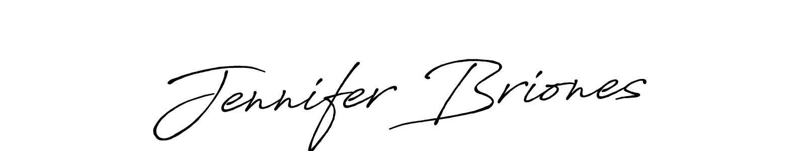 Jennifer Briones stylish signature style. Best Handwritten Sign (Antro_Vectra_Bolder) for my name. Handwritten Signature Collection Ideas for my name Jennifer Briones. Jennifer Briones signature style 7 images and pictures png