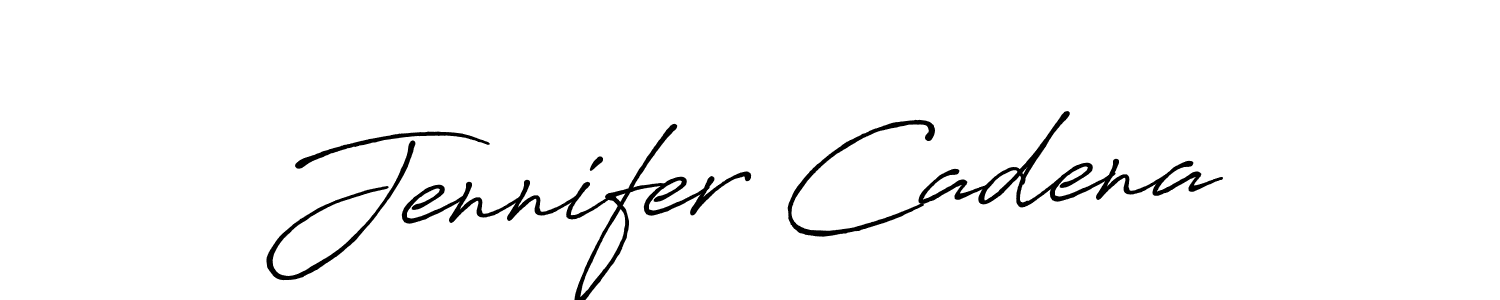 How to make Jennifer Cadena signature? Antro_Vectra_Bolder is a professional autograph style. Create handwritten signature for Jennifer Cadena name. Jennifer Cadena signature style 7 images and pictures png