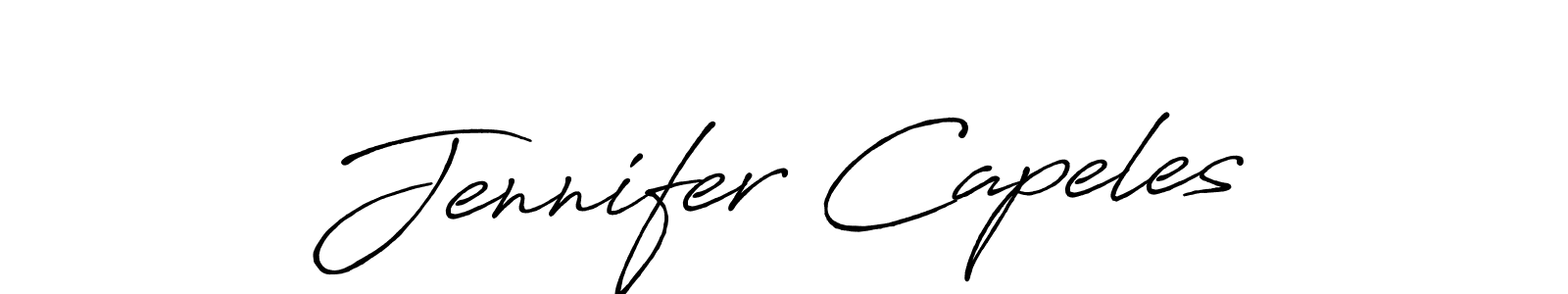 Design your own signature with our free online signature maker. With this signature software, you can create a handwritten (Antro_Vectra_Bolder) signature for name Jennifer Capeles. Jennifer Capeles signature style 7 images and pictures png