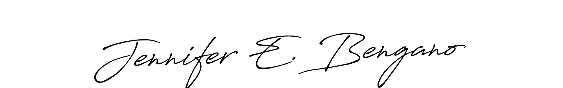 How to make Jennifer E. Bengano signature? Antro_Vectra_Bolder is a professional autograph style. Create handwritten signature for Jennifer E. Bengano name. Jennifer E. Bengano signature style 7 images and pictures png