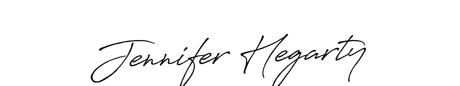 Jennifer Hegarty stylish signature style. Best Handwritten Sign (Antro_Vectra_Bolder) for my name. Handwritten Signature Collection Ideas for my name Jennifer Hegarty. Jennifer Hegarty signature style 7 images and pictures png