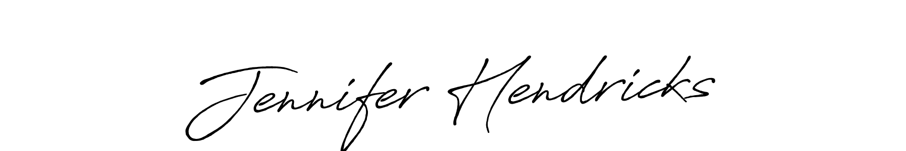 How to make Jennifer Hendricks name signature. Use Antro_Vectra_Bolder style for creating short signs online. This is the latest handwritten sign. Jennifer Hendricks signature style 7 images and pictures png