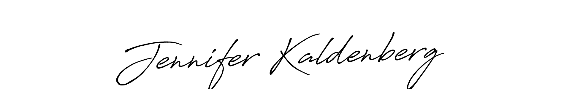 Make a beautiful signature design for name Jennifer Kaldenberg. With this signature (Antro_Vectra_Bolder) style, you can create a handwritten signature for free. Jennifer Kaldenberg signature style 7 images and pictures png