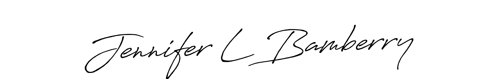 Make a beautiful signature design for name Jennifer L Bamberry. Use this online signature maker to create a handwritten signature for free. Jennifer L Bamberry signature style 7 images and pictures png