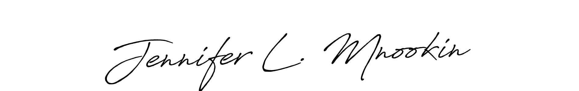 It looks lik you need a new signature style for name Jennifer L. Mnookin. Design unique handwritten (Antro_Vectra_Bolder) signature with our free signature maker in just a few clicks. Jennifer L. Mnookin signature style 7 images and pictures png