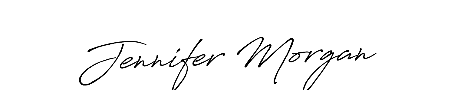 Create a beautiful signature design for name Jennifer Morgan. With this signature (Antro_Vectra_Bolder) fonts, you can make a handwritten signature for free. Jennifer Morgan signature style 7 images and pictures png
