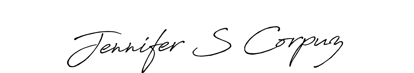 You should practise on your own different ways (Antro_Vectra_Bolder) to write your name (Jennifer S Corpuz) in signature. don't let someone else do it for you. Jennifer S Corpuz signature style 7 images and pictures png