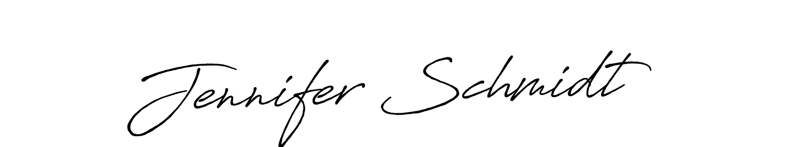 Jennifer Schmidt stylish signature style. Best Handwritten Sign (Antro_Vectra_Bolder) for my name. Handwritten Signature Collection Ideas for my name Jennifer Schmidt. Jennifer Schmidt signature style 7 images and pictures png