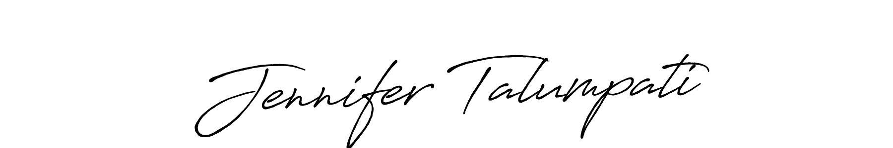 You should practise on your own different ways (Antro_Vectra_Bolder) to write your name (Jennifer Talumpati) in signature. don't let someone else do it for you. Jennifer Talumpati signature style 7 images and pictures png