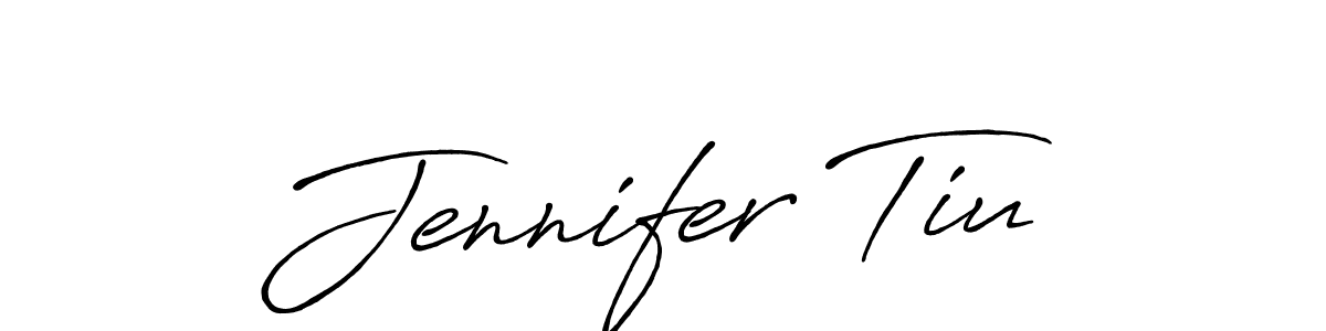 Create a beautiful signature design for name Jennifer Tiu. With this signature (Antro_Vectra_Bolder) fonts, you can make a handwritten signature for free. Jennifer Tiu signature style 7 images and pictures png