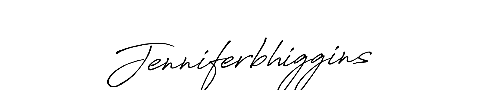 Use a signature maker to create a handwritten signature online. With this signature software, you can design (Antro_Vectra_Bolder) your own signature for name Jenniferbhiggins. Jenniferbhiggins signature style 7 images and pictures png