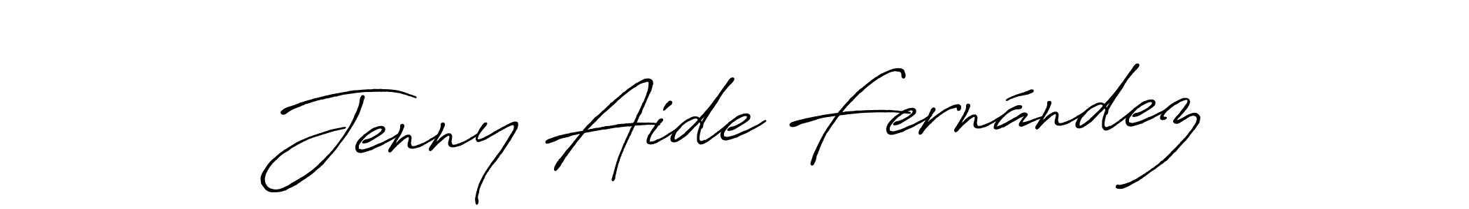 Use a signature maker to create a handwritten signature online. With this signature software, you can design (Antro_Vectra_Bolder) your own signature for name Jenny Aide Fernández. Jenny Aide Fernández signature style 7 images and pictures png