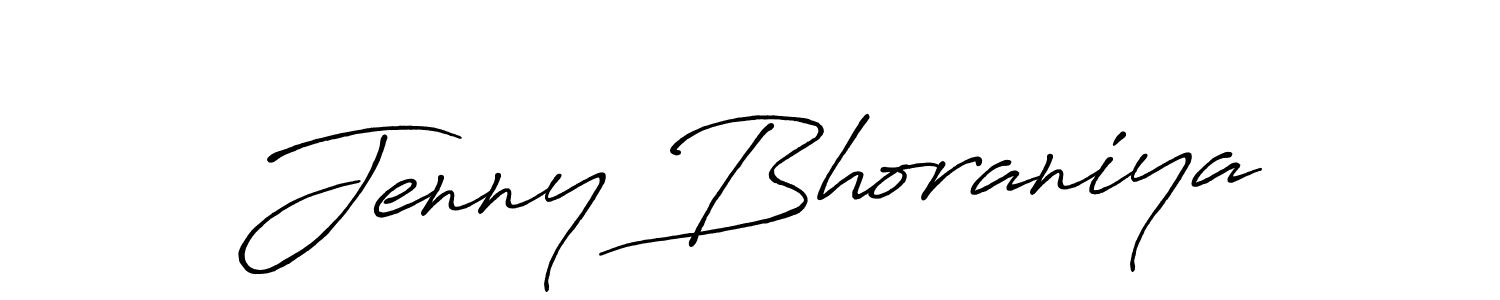 Here are the top 10 professional signature styles for the name Jenny Bhoraniya. These are the best autograph styles you can use for your name. Jenny Bhoraniya signature style 7 images and pictures png