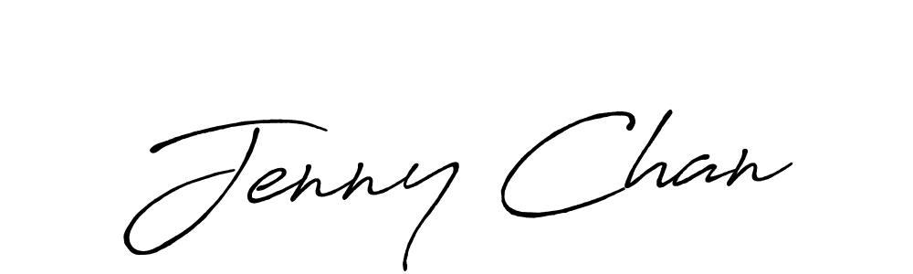 Design your own signature with our free online signature maker. With this signature software, you can create a handwritten (Antro_Vectra_Bolder) signature for name Jenny Chan. Jenny Chan signature style 7 images and pictures png