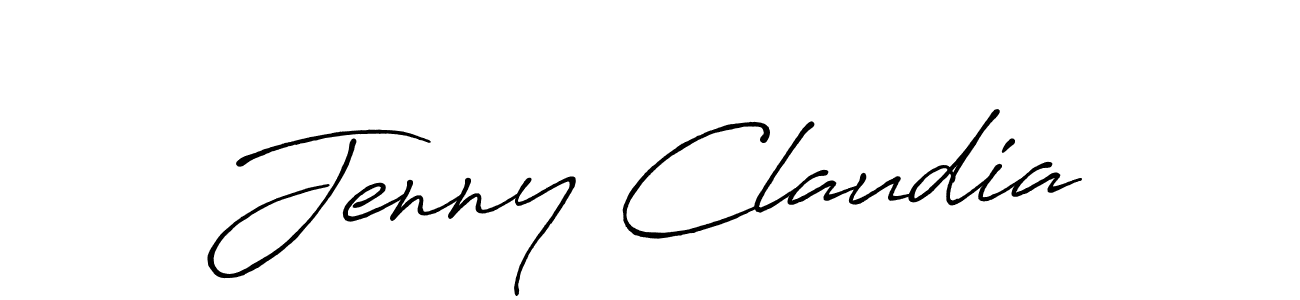 Design your own signature with our free online signature maker. With this signature software, you can create a handwritten (Antro_Vectra_Bolder) signature for name Jenny Claudia. Jenny Claudia signature style 7 images and pictures png