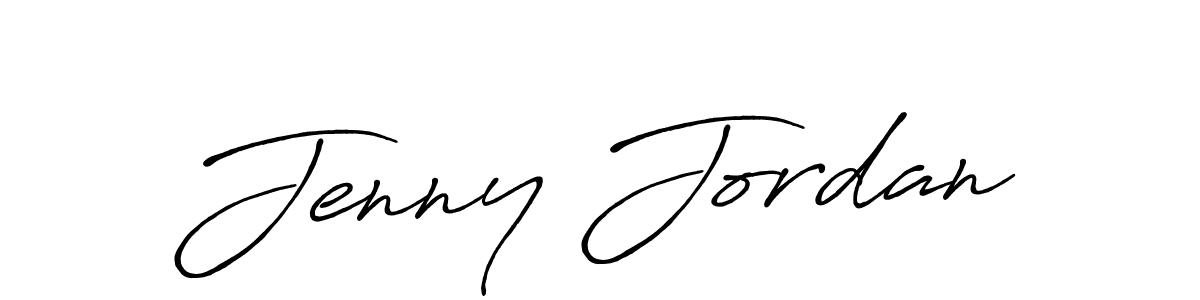 Design your own signature with our free online signature maker. With this signature software, you can create a handwritten (Antro_Vectra_Bolder) signature for name Jenny Jordan. Jenny Jordan signature style 7 images and pictures png