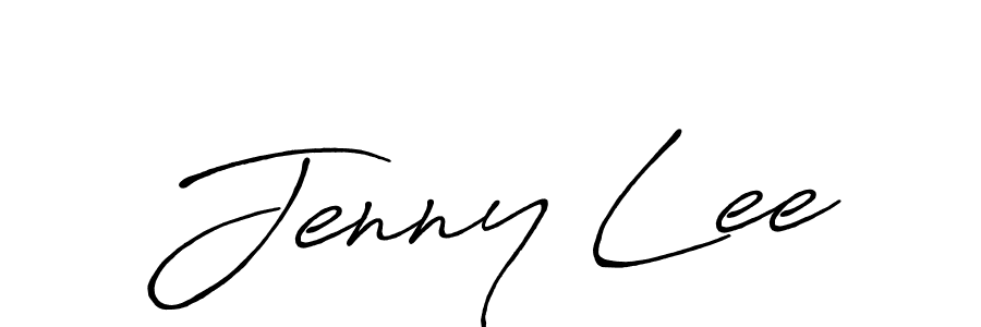 How to make Jenny Lee name signature. Use Antro_Vectra_Bolder style for creating short signs online. This is the latest handwritten sign. Jenny Lee signature style 7 images and pictures png