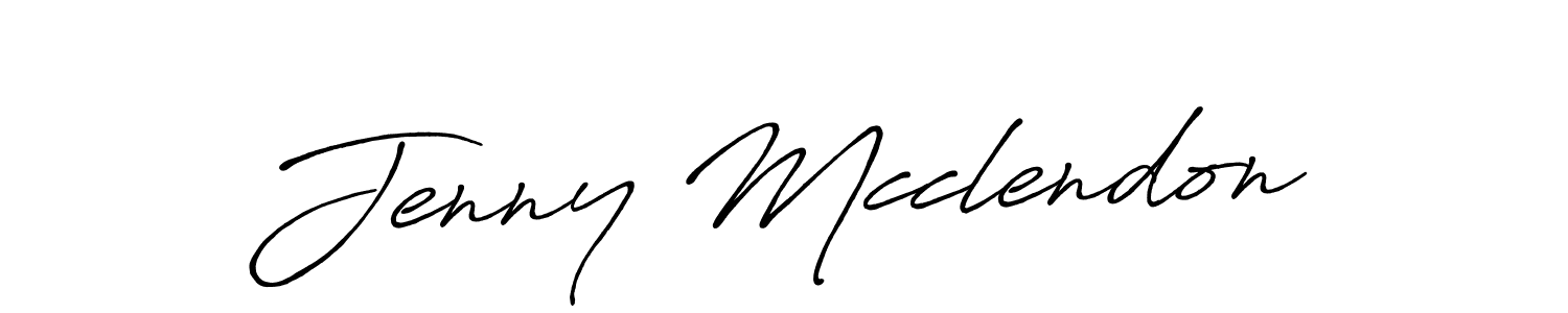 Create a beautiful signature design for name Jenny Mcclendon. With this signature (Antro_Vectra_Bolder) fonts, you can make a handwritten signature for free. Jenny Mcclendon signature style 7 images and pictures png