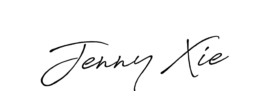 Use a signature maker to create a handwritten signature online. With this signature software, you can design (Antro_Vectra_Bolder) your own signature for name Jenny Xie. Jenny Xie signature style 7 images and pictures png