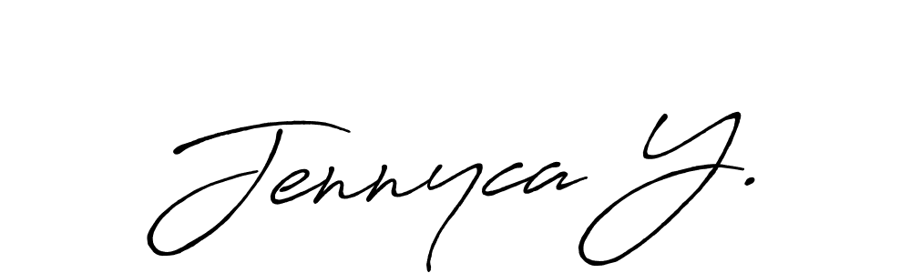 You should practise on your own different ways (Antro_Vectra_Bolder) to write your name (Jennyca Y.) in signature. don't let someone else do it for you. Jennyca Y. signature style 7 images and pictures png