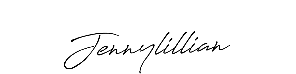 The best way (Antro_Vectra_Bolder) to make a short signature is to pick only two or three words in your name. The name Jennylillian include a total of six letters. For converting this name. Jennylillian signature style 7 images and pictures png