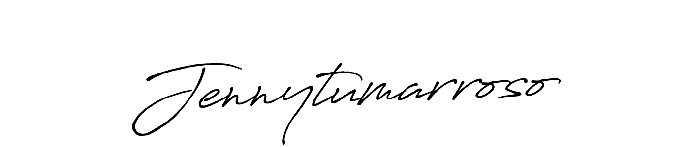 Make a beautiful signature design for name Jennytumarroso. With this signature (Antro_Vectra_Bolder) style, you can create a handwritten signature for free. Jennytumarroso signature style 7 images and pictures png