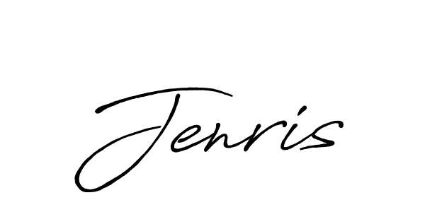 How to make Jenris signature? Antro_Vectra_Bolder is a professional autograph style. Create handwritten signature for Jenris name. Jenris signature style 7 images and pictures png