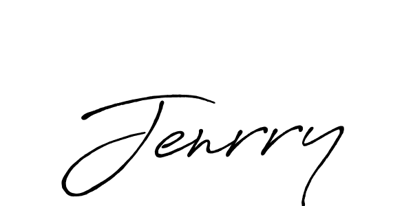 Use a signature maker to create a handwritten signature online. With this signature software, you can design (Antro_Vectra_Bolder) your own signature for name Jenrry. Jenrry signature style 7 images and pictures png