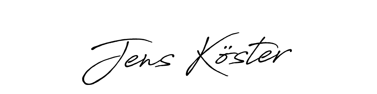 if you are searching for the best signature style for your name Jens Köster. so please give up your signature search. here we have designed multiple signature styles  using Antro_Vectra_Bolder. Jens Köster signature style 7 images and pictures png