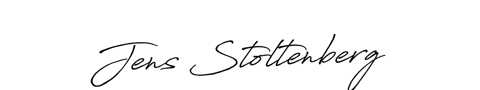 Use a signature maker to create a handwritten signature online. With this signature software, you can design (Antro_Vectra_Bolder) your own signature for name Jens Stoltenberg. Jens Stoltenberg signature style 7 images and pictures png