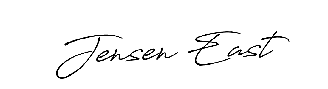 if you are searching for the best signature style for your name Jensen East. so please give up your signature search. here we have designed multiple signature styles  using Antro_Vectra_Bolder. Jensen East signature style 7 images and pictures png