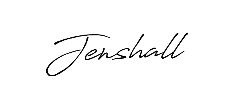 Jenshall stylish signature style. Best Handwritten Sign (Antro_Vectra_Bolder) for my name. Handwritten Signature Collection Ideas for my name Jenshall. Jenshall signature style 7 images and pictures png