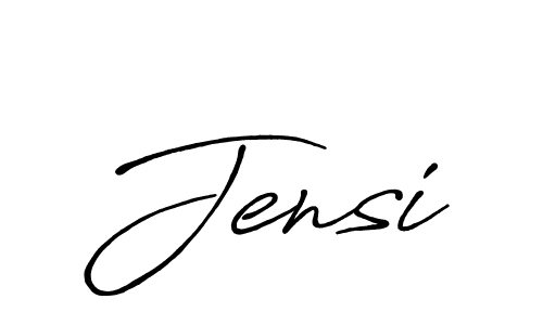 How to make Jensi name signature. Use Antro_Vectra_Bolder style for creating short signs online. This is the latest handwritten sign. Jensi signature style 7 images and pictures png