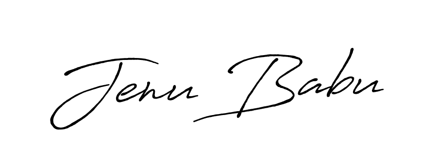 How to make Jenu Babu signature? Antro_Vectra_Bolder is a professional autograph style. Create handwritten signature for Jenu Babu name. Jenu Babu signature style 7 images and pictures png