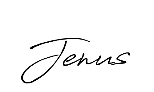 Design your own signature with our free online signature maker. With this signature software, you can create a handwritten (Antro_Vectra_Bolder) signature for name Jenus. Jenus signature style 7 images and pictures png