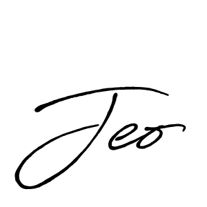 Make a beautiful signature design for name Jeo. With this signature (Antro_Vectra_Bolder) style, you can create a handwritten signature for free. Jeo signature style 7 images and pictures png