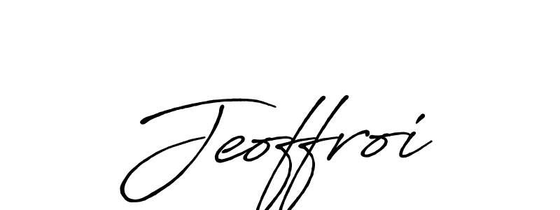 Design your own signature with our free online signature maker. With this signature software, you can create a handwritten (Antro_Vectra_Bolder) signature for name Jeoffroi. Jeoffroi signature style 7 images and pictures png