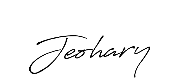 Similarly Antro_Vectra_Bolder is the best handwritten signature design. Signature creator online .You can use it as an online autograph creator for name Jeohary. Jeohary signature style 7 images and pictures png