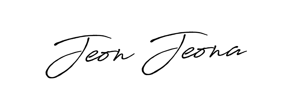 It looks lik you need a new signature style for name Jeon Jeona. Design unique handwritten (Antro_Vectra_Bolder) signature with our free signature maker in just a few clicks. Jeon Jeona signature style 7 images and pictures png
