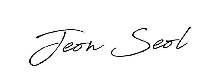 How to make Jeon Seol signature? Antro_Vectra_Bolder is a professional autograph style. Create handwritten signature for Jeon Seol name. Jeon Seol signature style 7 images and pictures png