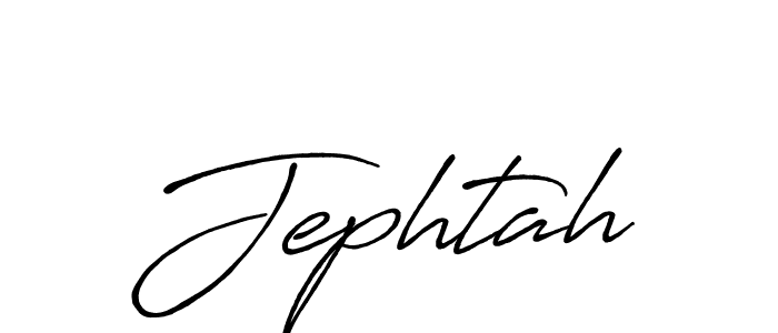 Jephtah stylish signature style. Best Handwritten Sign (Antro_Vectra_Bolder) for my name. Handwritten Signature Collection Ideas for my name Jephtah. Jephtah signature style 7 images and pictures png